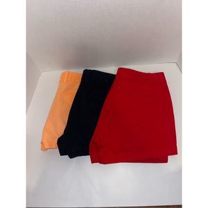 Lot of 3 pairs women’s J Crew chino shorts size 8